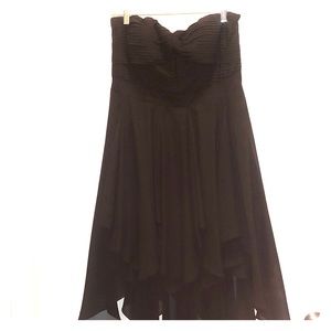 Black strapless dress